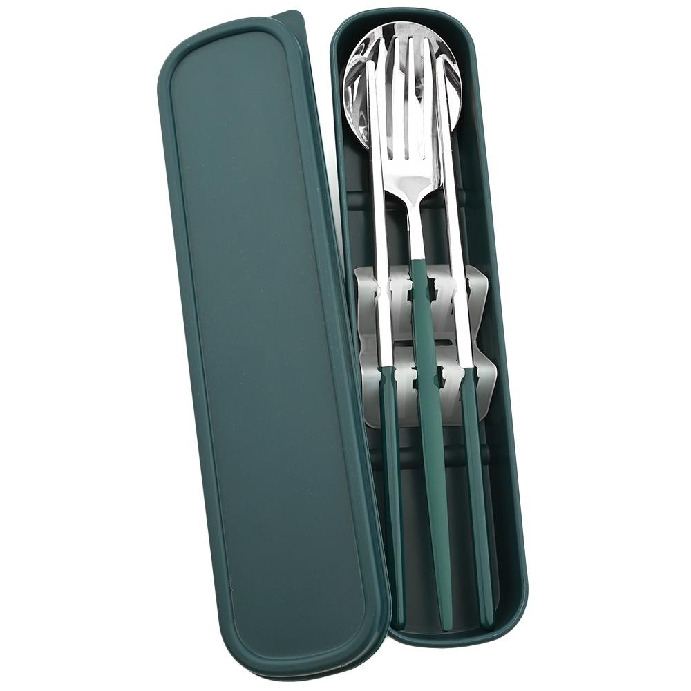 Gold Geschirr Set Reise Camping Besteck Gabel Löffel Stäbchen Set Geschirr Mit Tragbare Box Edelstahl Besteck Set