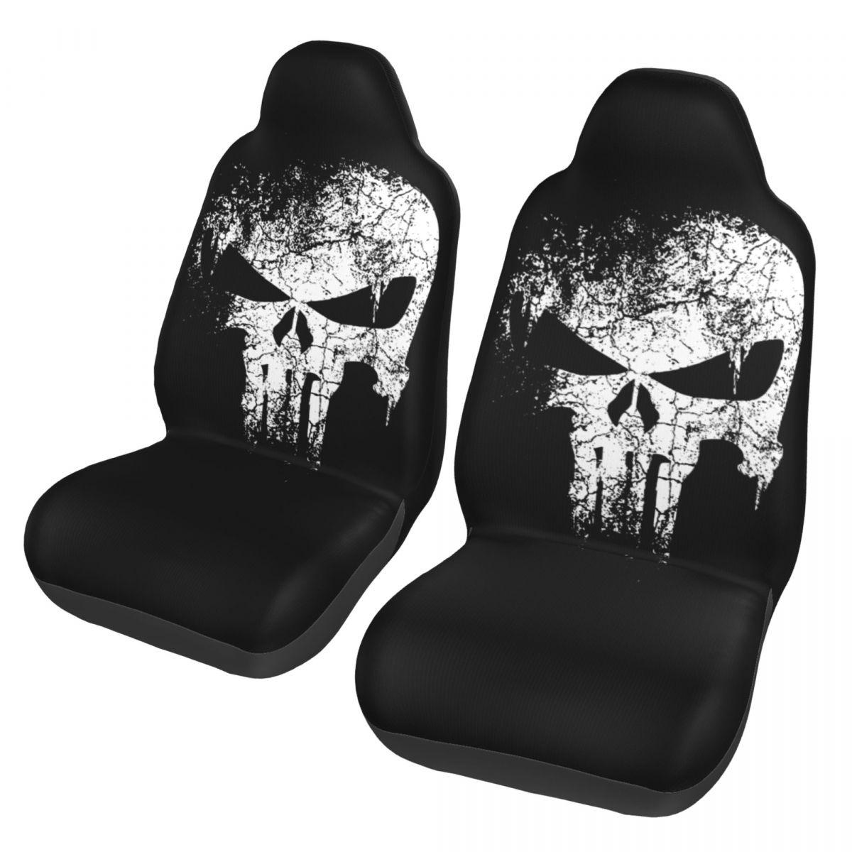 

Окрашенный череп Уличная одежда Универсальный чехол на автомобильное сиденье Four Seasons Женский Автомобильный Чехол Ткань