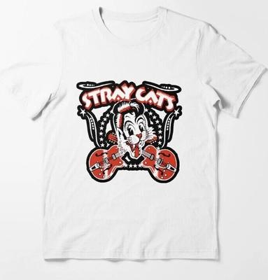 STRAY CATS T-Shirt Für Witz Geburtstag Neuheit Lustig Film Horror Herren