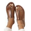 Fashion Sandals 2025 Summer New Lightweight Beach Sandals Foreign Trade Flat Bottom Open Toe Comfortable Large Sandals for Women
