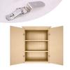 90 Degrees Duck-Mouth Buckle Hook Lock Stainless Steel Spring Loaded Draw Toggle Latch Clamp Clip Silver Hasp Latch Catch Clasp