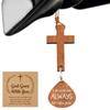 With Pendant Car Rearview Mirror Hanging Lightweight Keychain Ornament Bible Verse Charm Car Hanging Ornament