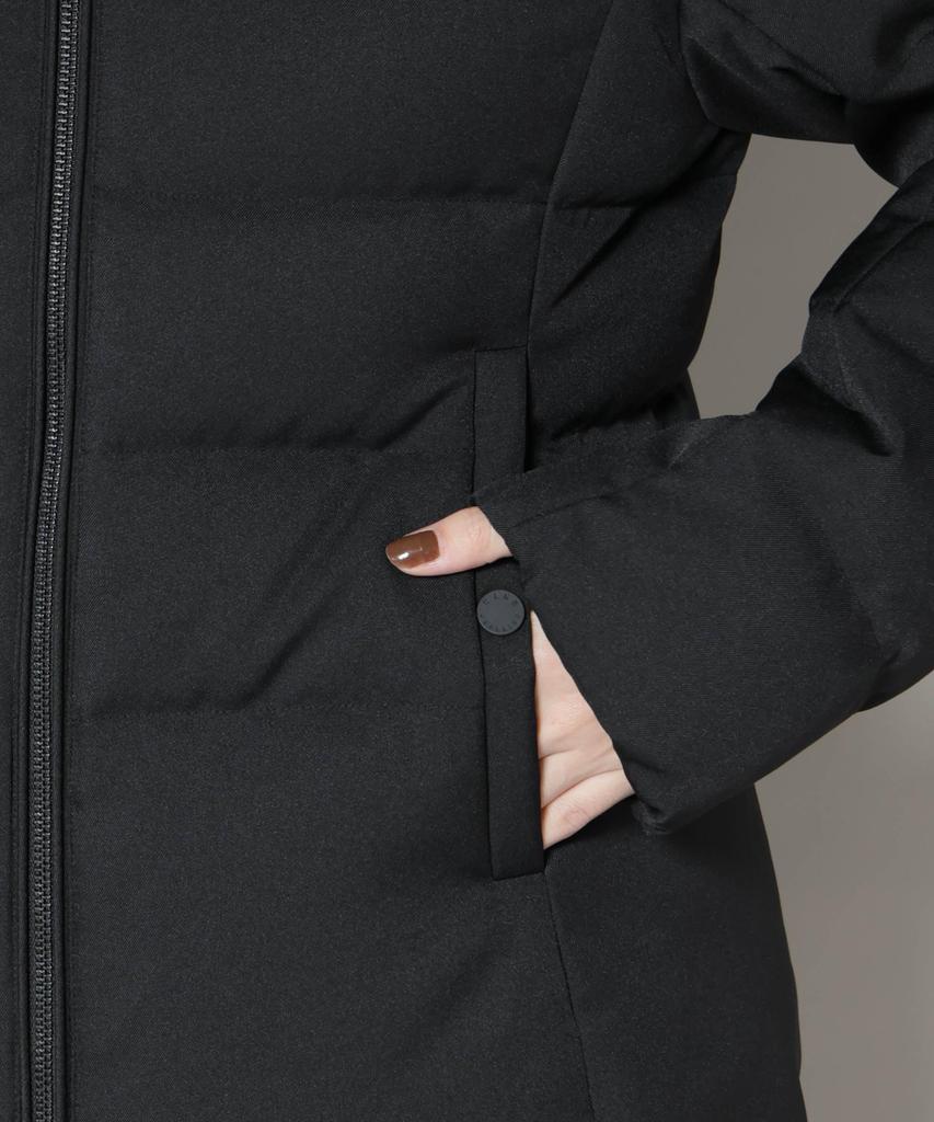 Nano Universe Nishikawa Down Serge Short Down Size (R) Jacket, Women's, M, 010, Black, 669-5214303