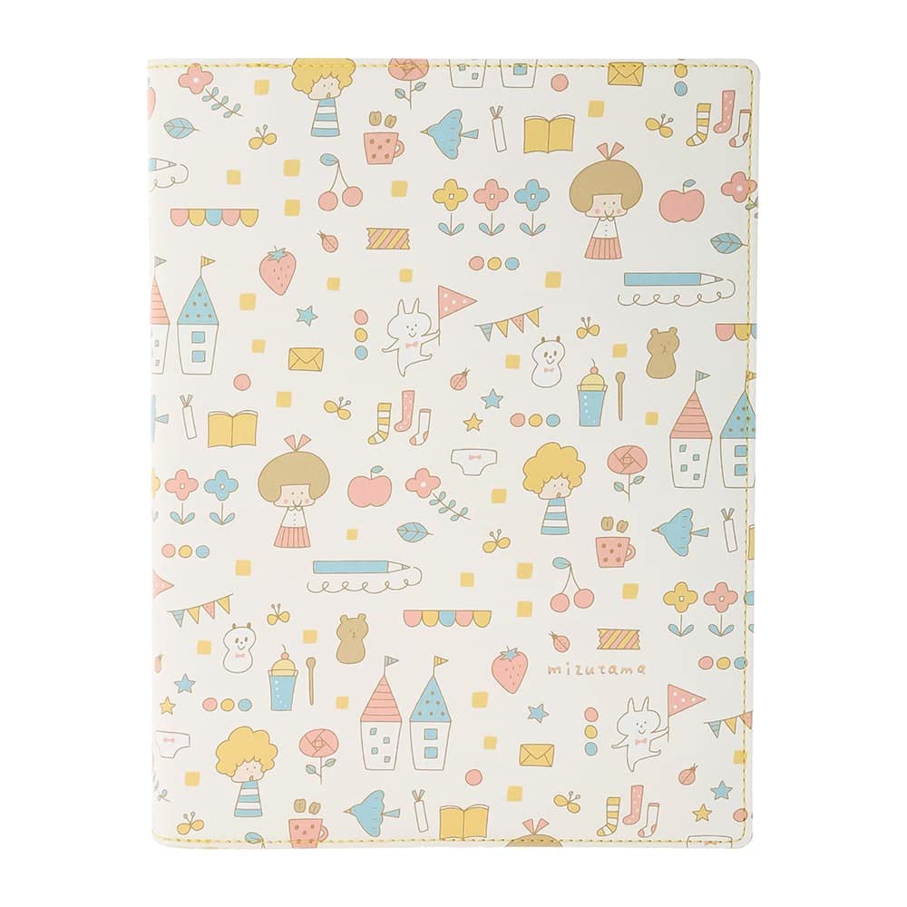 

Mizutama A5 Binder with Trial Refills, Marks System Planner Pattern ODR-DC18-A