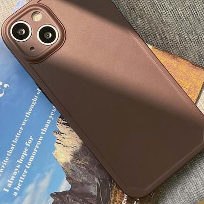 Retro Bronw Ins Jane Matte Imd Silicone Soft Protector Phone Case For Iphone 14 Pro Max Xsmax X Xr Plus 11 12 13 Promax Cover