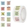 500 Pieces/roll Roll Stickers Tape Stickers Reminder Text Manual Account Material Envelope DIY Seal Stickers