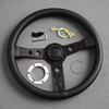 JDM Prototipo Black Edition Suede Leather Steering Wheel 350mm Car Sim Racing Sport Steering Wheel Auto Accessories