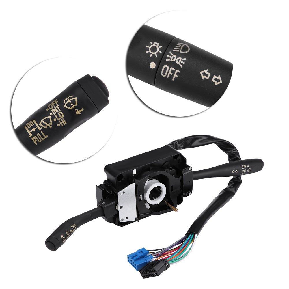 Fahrzeug-Schalter, Blinker-Anzeige Scheibenwischer Multifunktions-Dimmer Schalter Ersatz für NPR/NQR 8973640740 Einfach zu installieren