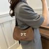 Sweet little fresh bow handbag women's 2025 new trend Korean underarm messenger bag chain shoulder bag