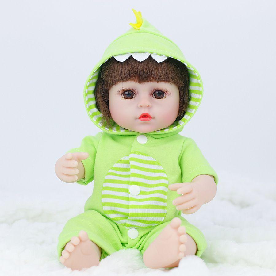 Realistic Reborn Baby Doll With Soft Full Silicone Body Safe And Non-toxic For Newborns