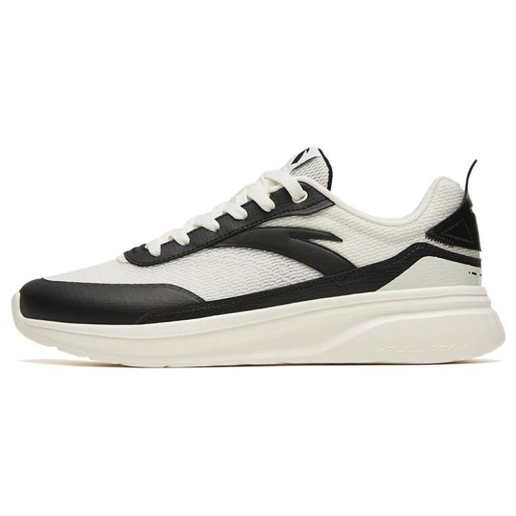 New Anta Traveler GZ Anti Slip Wear Resistant Low Top Casual Shoes Men's White Black 112328816-4