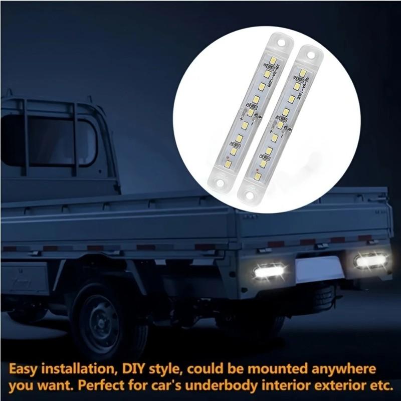10pcs White/Red/Blue/Yellow/Green 9 LED Side Marker Indicators Clearance Lights Tail Rear Turn Bus Boat Truck Bus 12v DC
