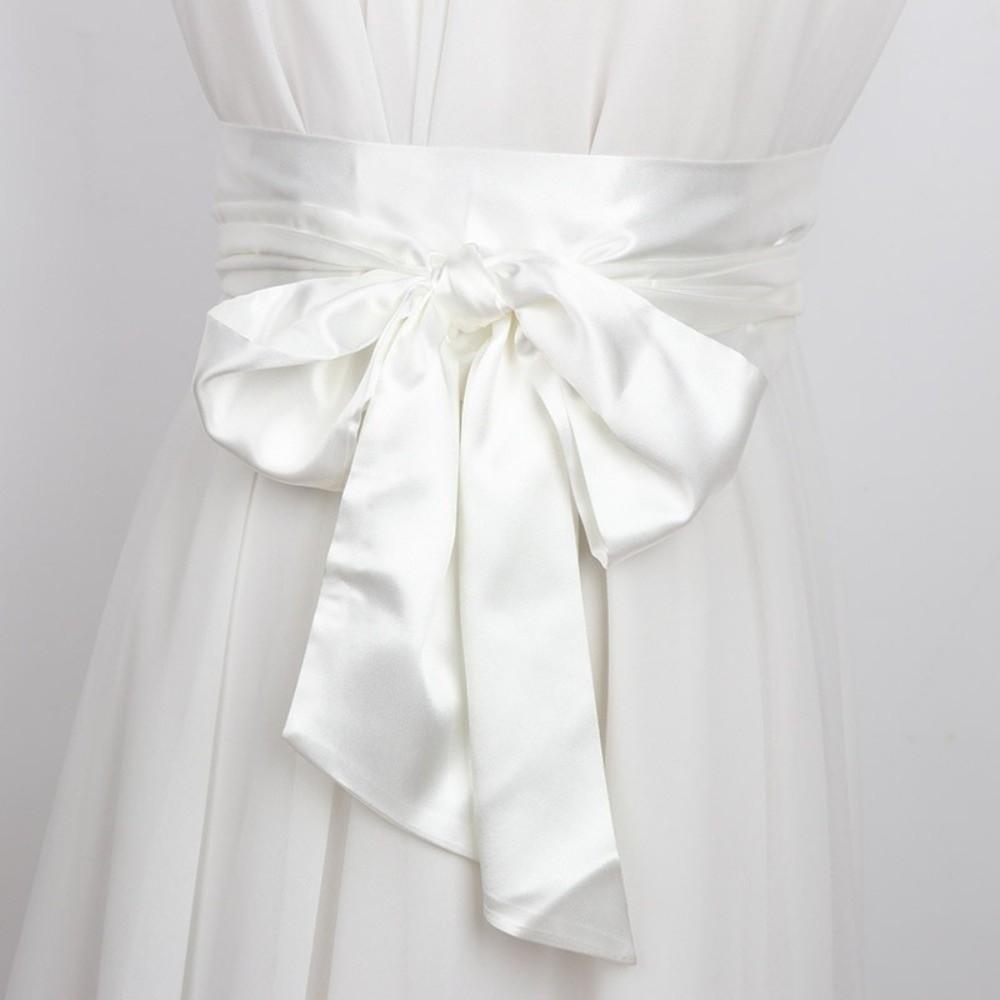 Trouser Decoration Ethnic Style Satin Ribbon Belt Bowknot Adjustable Lace Up Waistband Girdle Soft Wide Waistband Suit