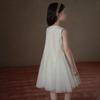 Hacikis Girls' Summer Beige Princess Vest Dress