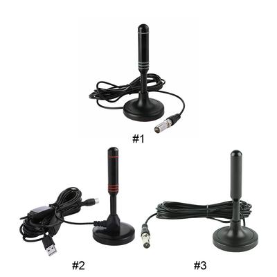 Portable TV Antenna 300cm Coax Cable Indoor Outdoor Digital HD Freeview Aerial DVB-T DVB-T2 DAB Plug and Play for Smart TV