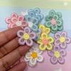 Clips Decor for Girls Embroidered Headwear Accessories DIY Crafts Flower Patches Knitting Material
