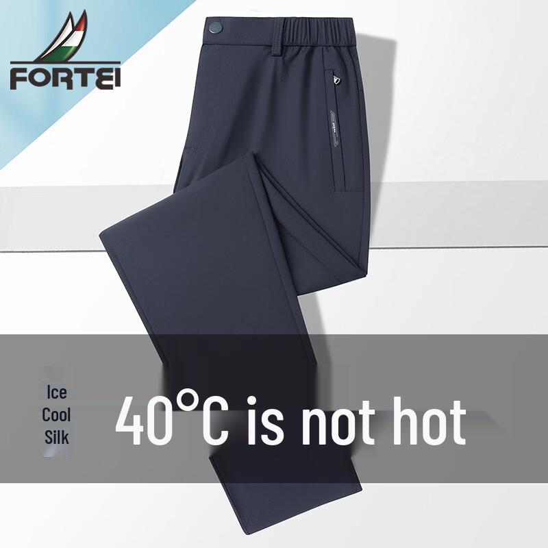 Men s Lightweight Straight-Leg Casual Trousers 6XL