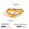 Zircon Ring, Titanium Steel Jewelry, Stainless Steel Small Sugar-shaped Zircon Ring