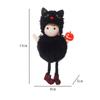 Scary Witch Black Cat Hanging Decoration Plush Halloween Witch Pendant  Ghost Festival Decor