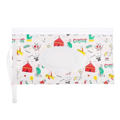 Fashion EVA Wet Wipes Bag Snap-Strap Flip Cover Wipes Holder Case Refillable Portable Stroller Accessories Baby Product