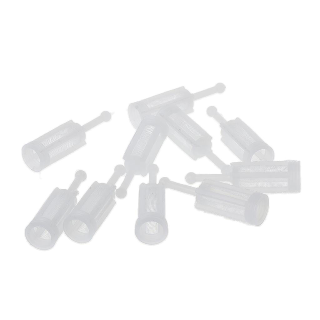 10x Plastic Spray Gun Filter Gravity Type Sprayer Gun Filter Total Length 11mm for Most Gravity Feed Sprayer Easy Clean