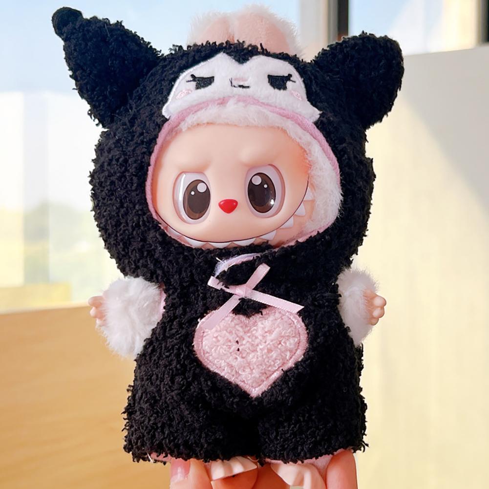 

Для 17см куклы Лабубу Одежда Модная одежда Комбинезоны Одежда для кукол Сочетание цветов Одежда Аксессуары для кукол Милое украшение Маленькая одежда 05