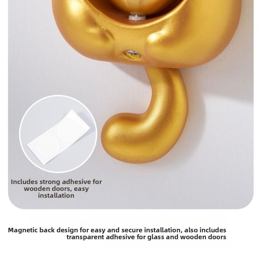 Lucky Cat Magnetic Doorbell Creative Entry Reminder Bell Shopkeepers Windbell  for Refrigerator