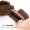 Men's and Women's Autumn/Winter Flip-Top Fingerless Gloves Warm, Windproof, Stylish Commuter Gloves for Office Wear Exposed-Finger Design