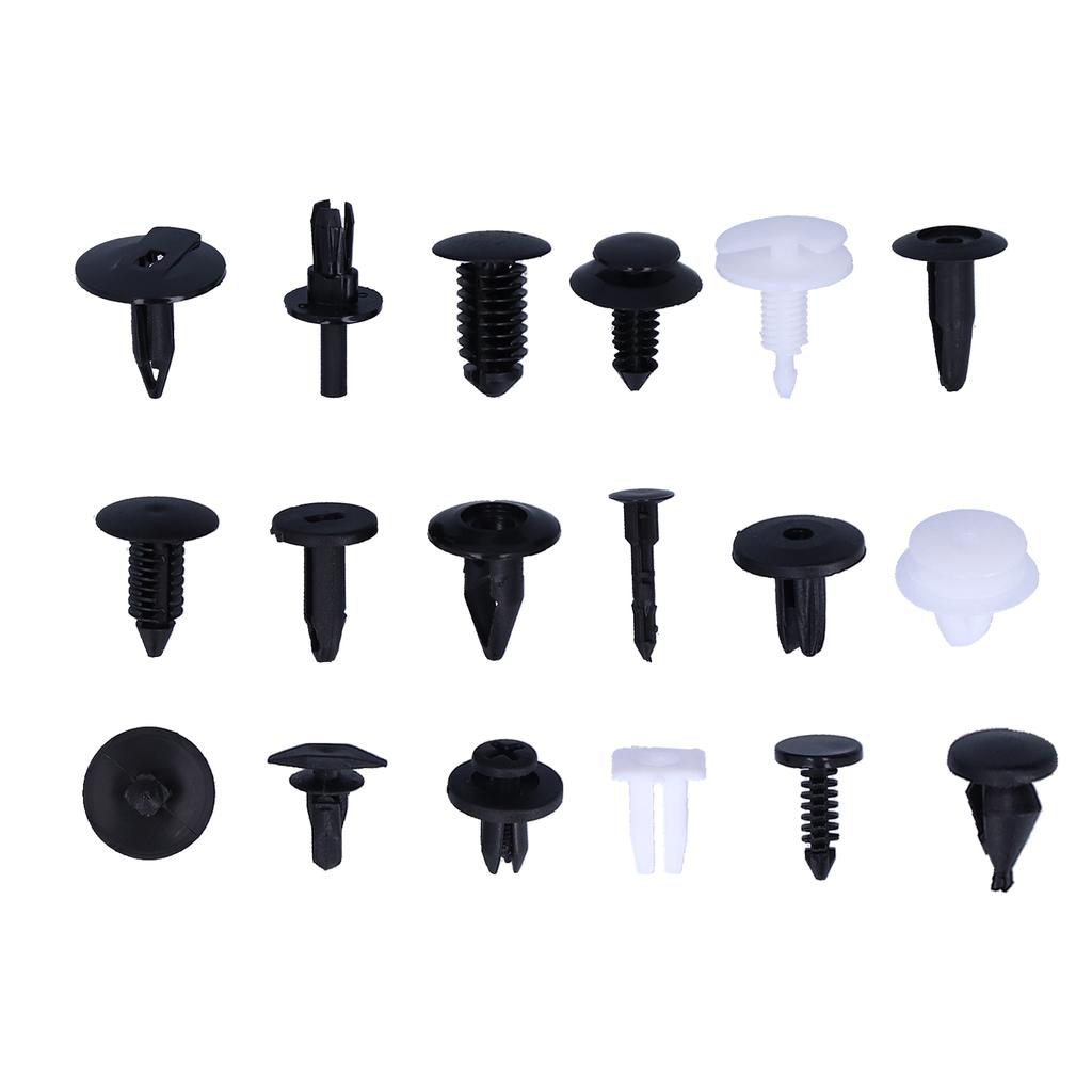 415pcs Car Retainer Clips Auto Plastic Fasteners 18 Kinds Push Pins Body Rivets Assortment Set Box