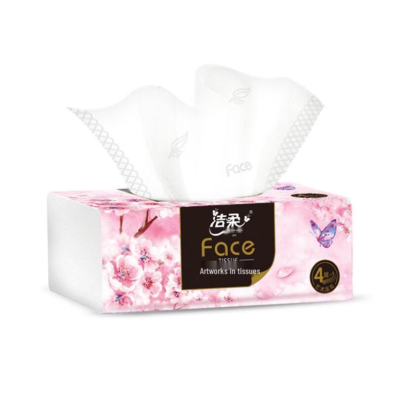 C&S Oil Painting Cherry Blossom Soft Pack Facial Tissues