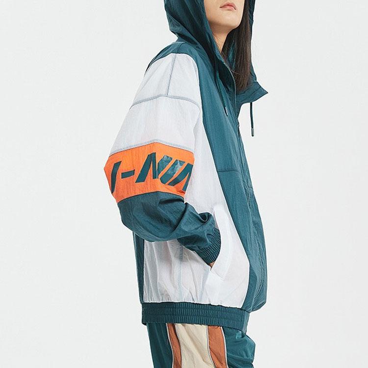 Li Ning Sports Fashion Series Spliced Casual Versatile Loose Sports Jacket Unisex Jacket AFDQ387-4