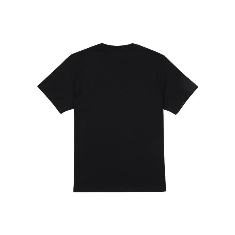 FILA T Shirts Unisex Black Crew Neck Moderate Straight Fit FS2RSF2101X-BLK