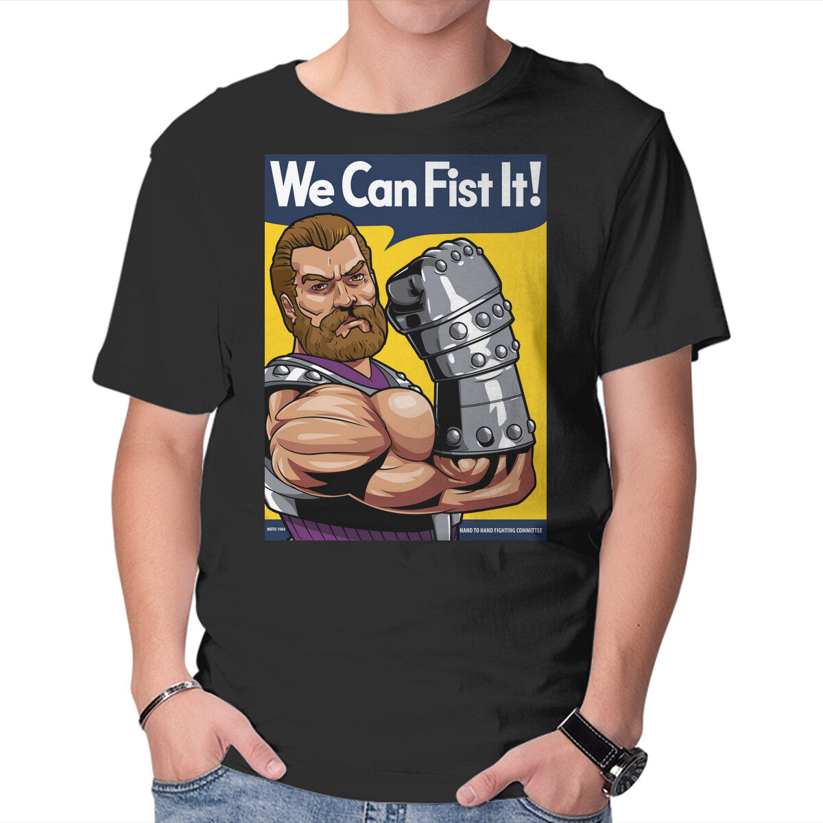 Unisex Crew Neck T-Shirt We Can Fist It Graphic Short Sleeve Casual Tee M