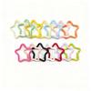 Metal Paint Colored Five-Pointed Star Spring Buckle Jewelry Accessories Handmade Diy Keychain Connecting Ring Pendant