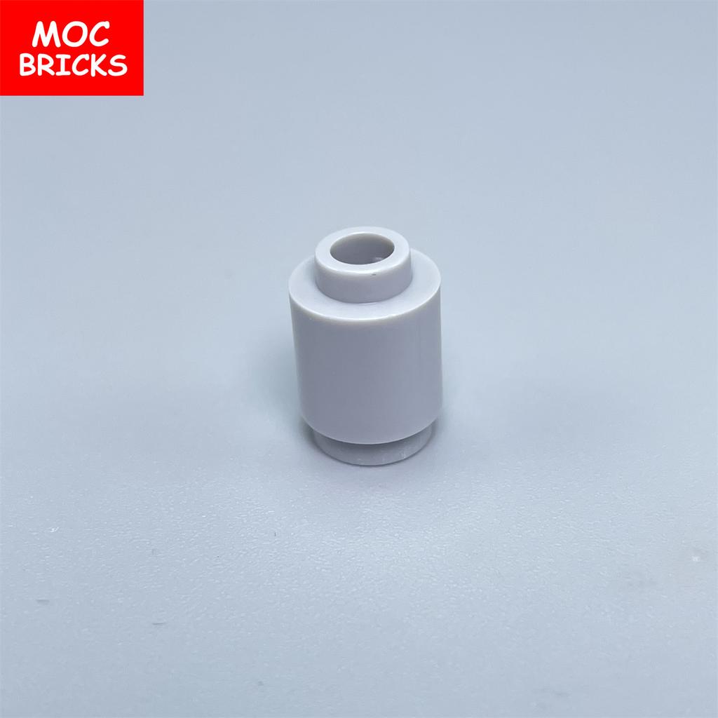 10pcs MOC Bricks Round Brick 1x1 Transparent Clear 3062 18860 30068 Educational Building Blocks Toys Kids Gifts