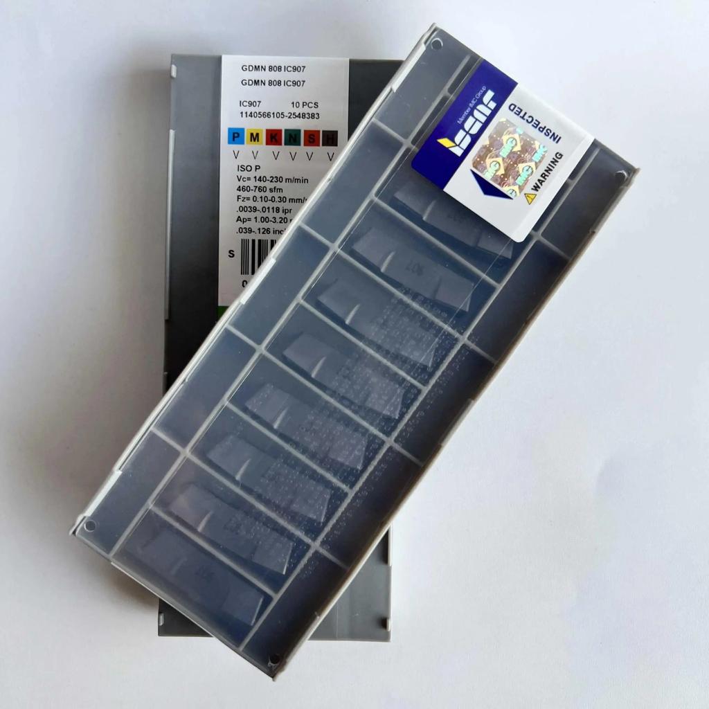ISCAR / GDMN808 IC907  /Industrial indexable carbide inserts 10 Pcs