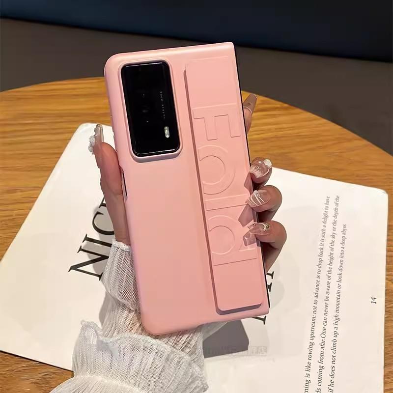 

Жесткий чехол для ПК для Honor Magic V2 RSR Design Magic V2, однотонная кожа, браслет из искусственной кожи, эластичный ремешок на запястье, противоударный чехол Honor Magic V2 RSR чёрный