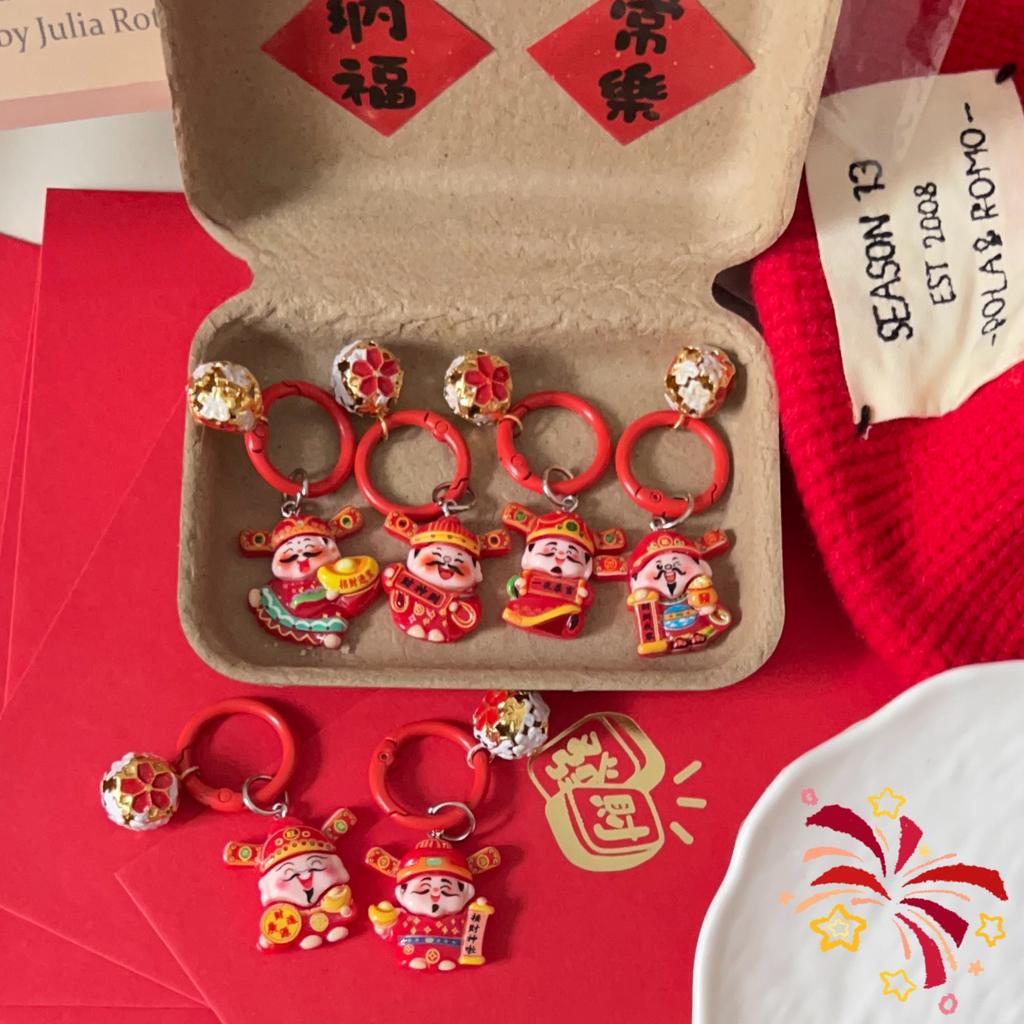 Horse Year The God Of Wealth Keychain Backpack Hanging Decoration New Year Wealth And Happiness Fortune Blessing Gifts