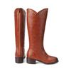 Women's low-heeled boots autumn and winter thick-heeled large-size casual mid-boots