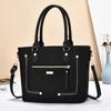 Borsa Tote Vintage in Stile Europeo per Donna con Materiale in PU e Tasche Multiple