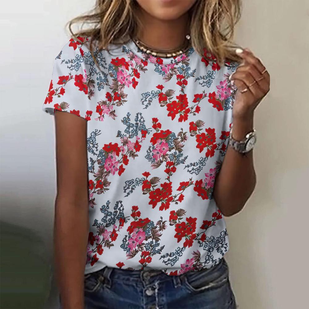 

Women s T-shirt popular summer fashion temperament loose top XL