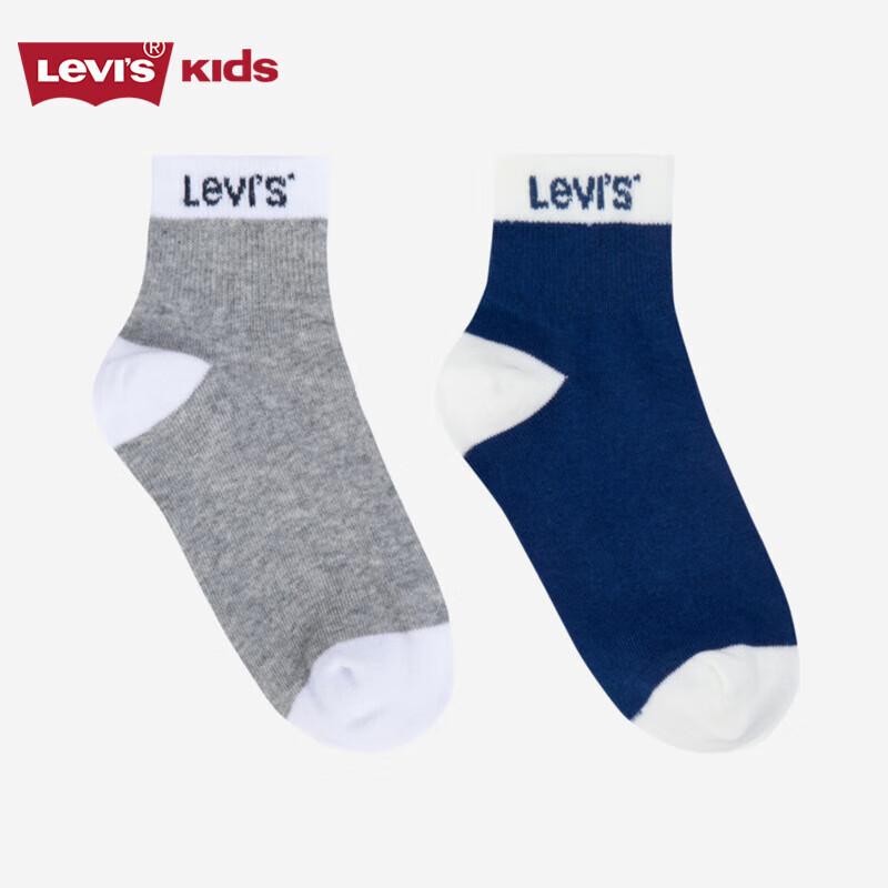 Levi s Kids  Mid-Calf Socks 2-Pack 7-9 Years (Foot Length 18-20cm)