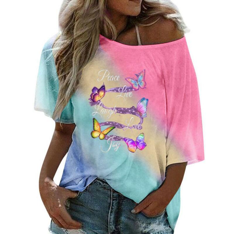 Womens Loose Printed Short Sleeve T 