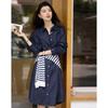 Women's Loose Fit 100% Cotton Denim Shirt Dress