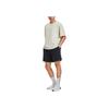 Under Armour Solid Color Fleece Straight Leg Comfortable Casual Shorts Men shorts Black 1387978-001