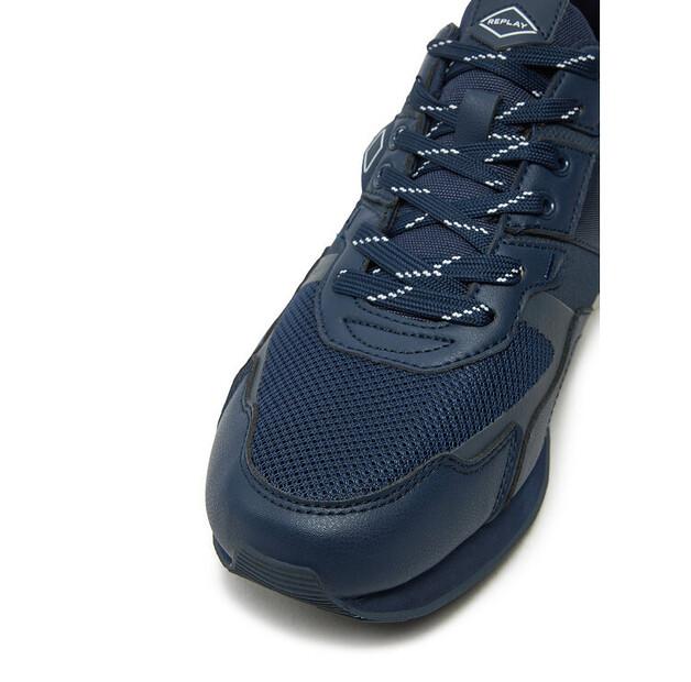 Men's REPLAY Adrien Game 4 Lace-up Sneakers Gms1d.000.c0055t Navy