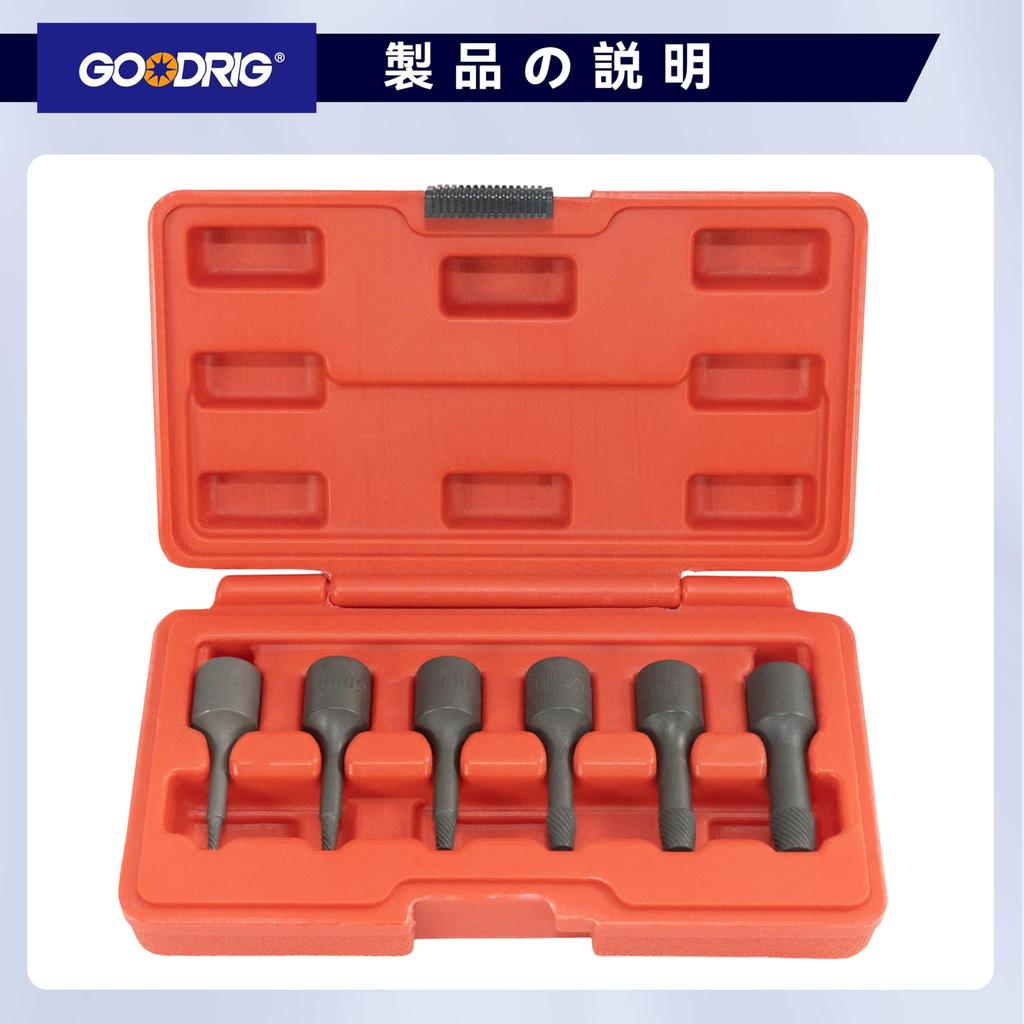 GOODRIG Extractor Set for Removing Broken Bolts