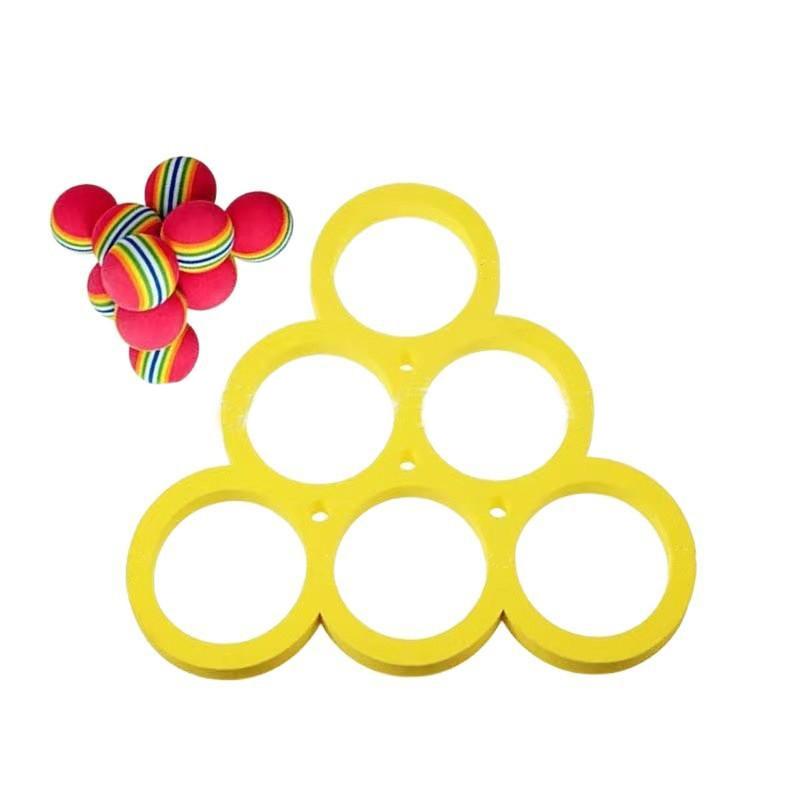 Swimming Pool Toss Game Set 1+10pcs Floating Family Water Sports Toy for Summer Pool Party Beach Outdoor Activities