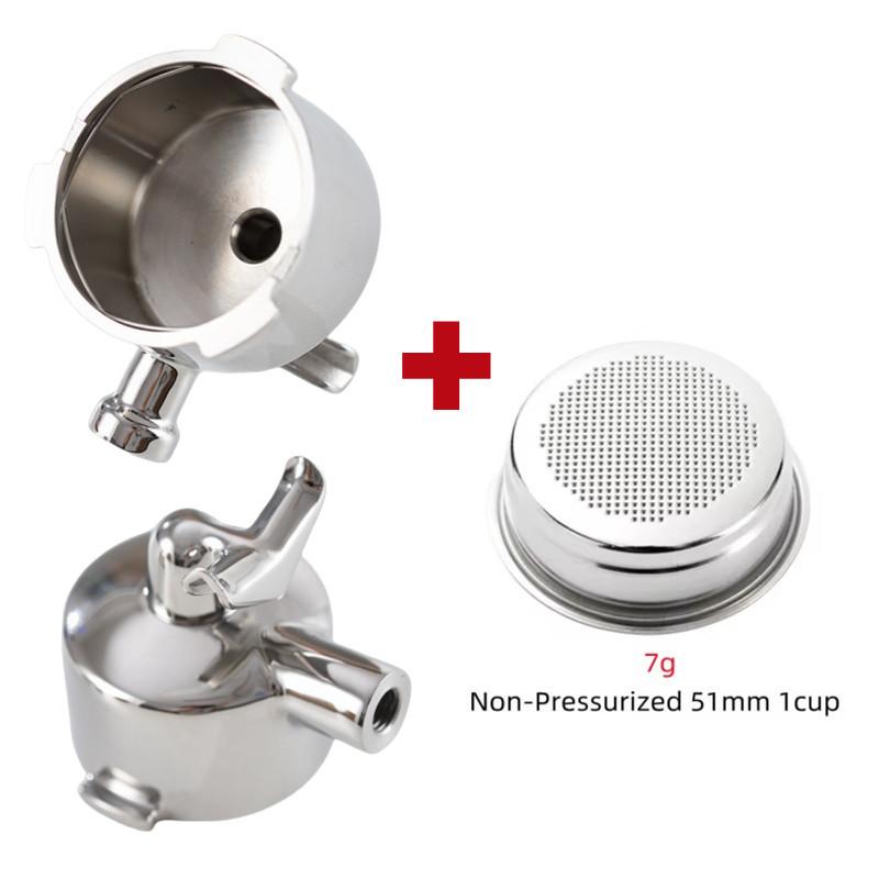 Doppelauslauf Siebträger 51mm Für Delonghi EC685 EC680 Espressomaschine Filter Siebträger 51mm Delonghi Zubehör