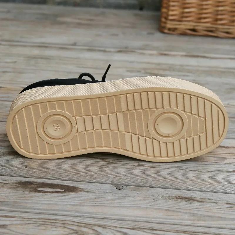 Large Size  Women's Comfort Breathable Suede Sneakers Ladies Low Top Thick Sole Casual Sports Shoes for Women Zapatos Mujer2025